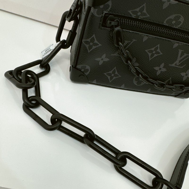 Louis Vuitton Mini Soft Trunk 經典帆布印花拉鍊肩背方包 M44735-9