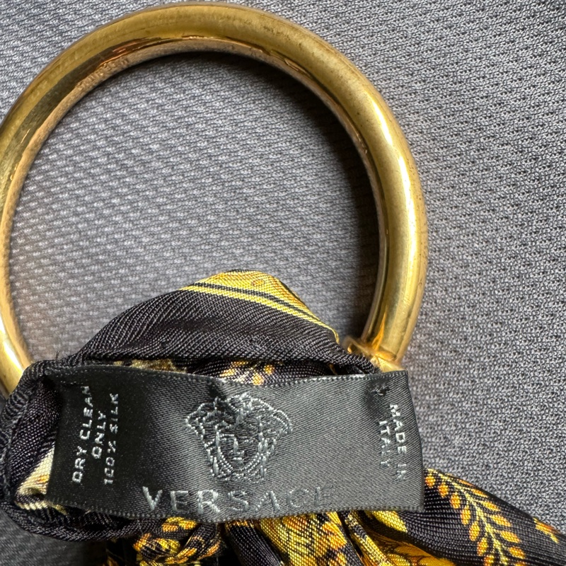 🙏求變現🙏VESACE 范思哲 凡賽斯 巴洛克 絲巾手環 二手正品-4
