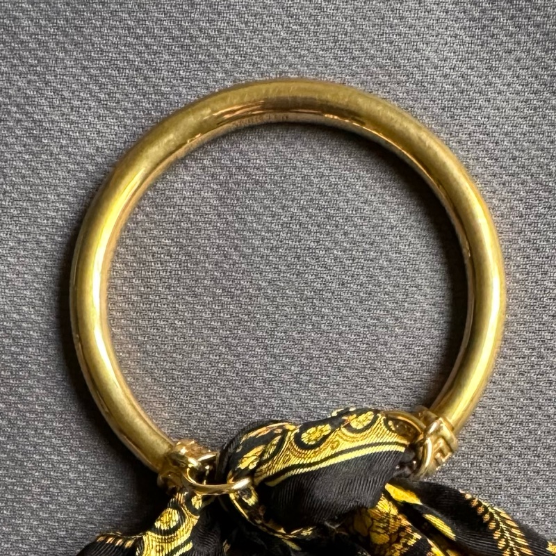 🙏求變現🙏VESACE 范思哲 凡賽斯 巴洛克 絲巾手環 二手正品-6