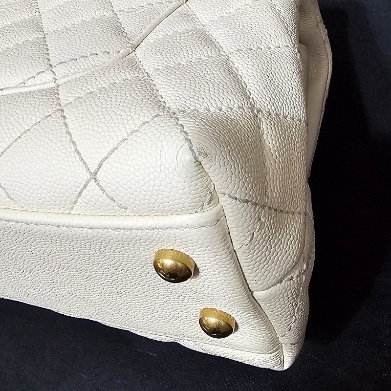 (已保留)🤍CHANEL🤍 CHANEL COCO handle 24 奶油白(小號)〈金扣保卡23開〉-10