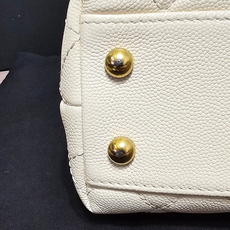 (已保留)🤍CHANEL🤍 CHANEL COCO handle 24 奶油白(小號)〈金扣保卡23開〉-15