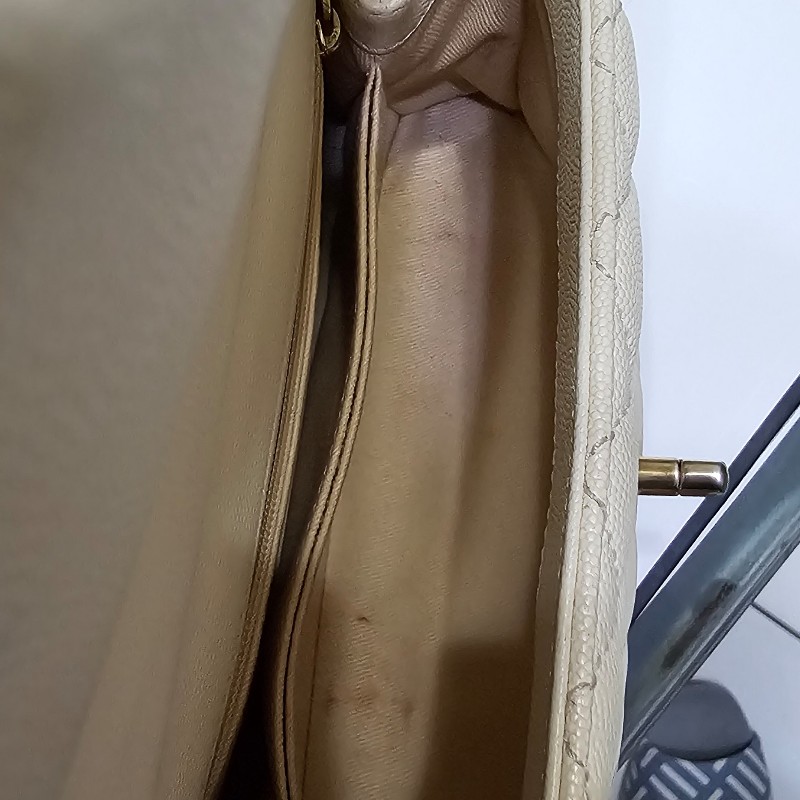 (已保留)🤍CHANEL🤍 CHANEL COCO handle 24 奶油白(小號)〈金扣保卡23開〉-20
