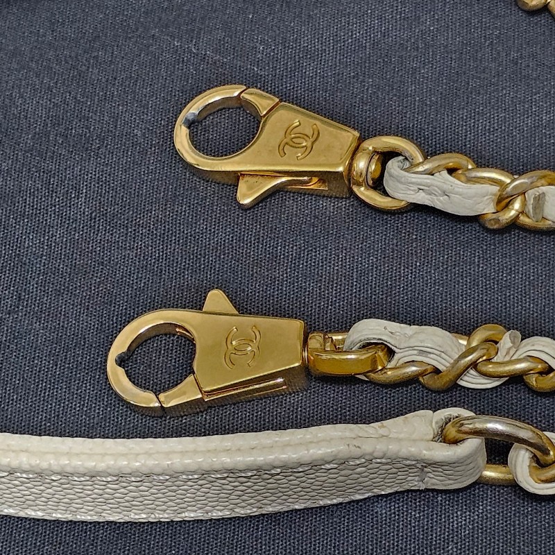 (已保留)🤍CHANEL🤍 CHANEL COCO handle 24 奶油白(小號)〈金扣保卡23開〉-37