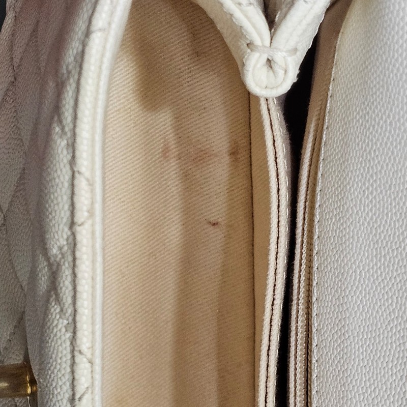 (已保留)🤍CHANEL🤍 CHANEL COCO handle 24 奶油白(小號)〈金扣保卡23開〉-49
