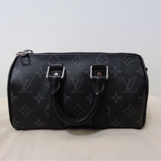 LV KEEPALL XS 黑老花-5