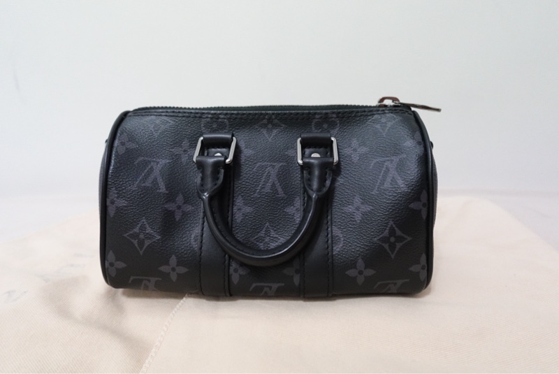 LV KEEPALL XS 黑老花-6