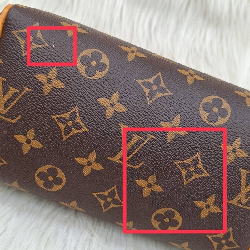 LV MINI SPEEDY 20 原花桃粉紅色字母織帶 手提/肩背/斜背波士頓包-26