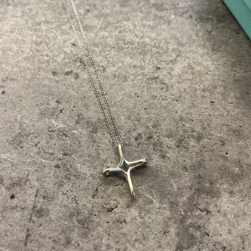 Tiffany Infinity Cross 925純銀 十字架項鍊-5