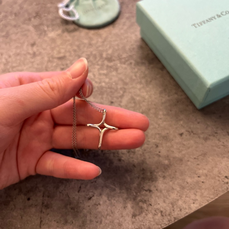 Tiffany Infinity Cross 925純銀 十字架項鍊-6