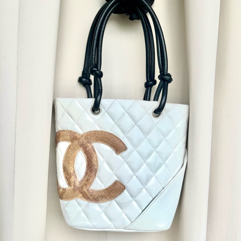 Chanel 香奈兒 康朋珍稀皮Coco mark 小號菜籃子 手提包-0