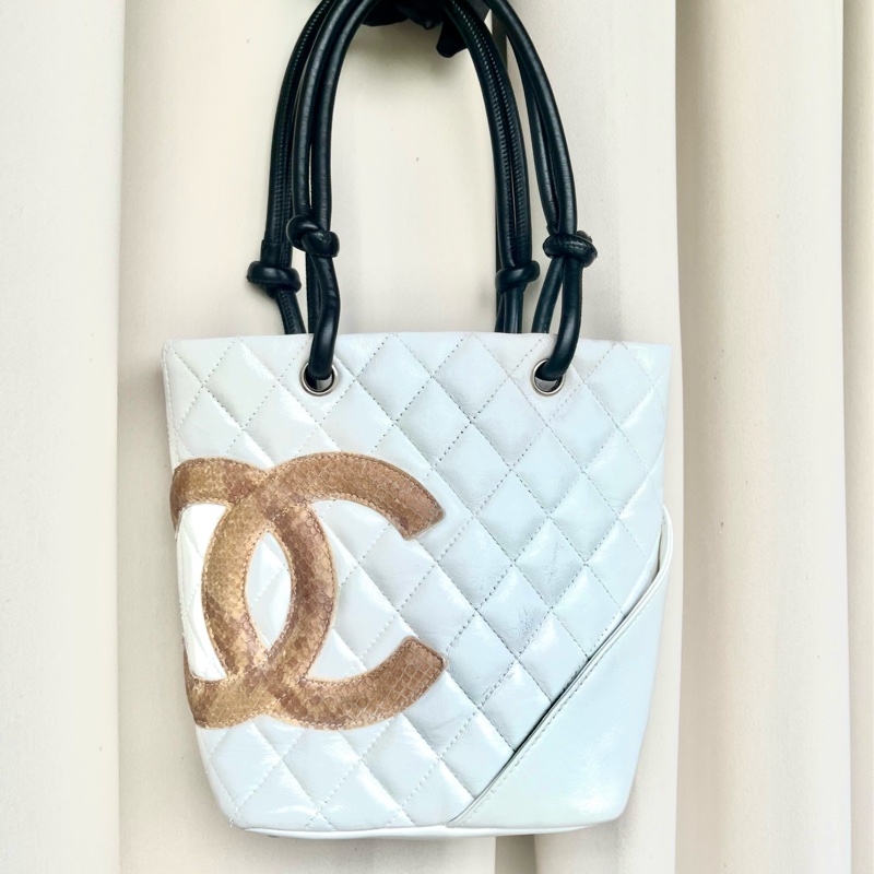 Chanel 香奈兒 康朋珍稀皮Coco mark 小號菜籃子 手提包-2