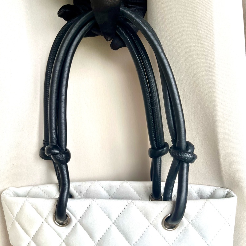 Chanel 香奈兒 康朋珍稀皮Coco mark 小號菜籃子 手提包-3