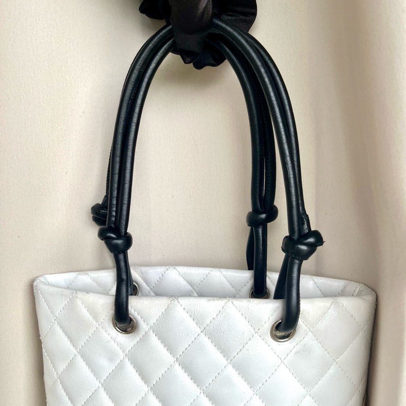 Chanel 香奈兒 康朋珍稀皮Coco mark 小號菜籃子 手提包-6