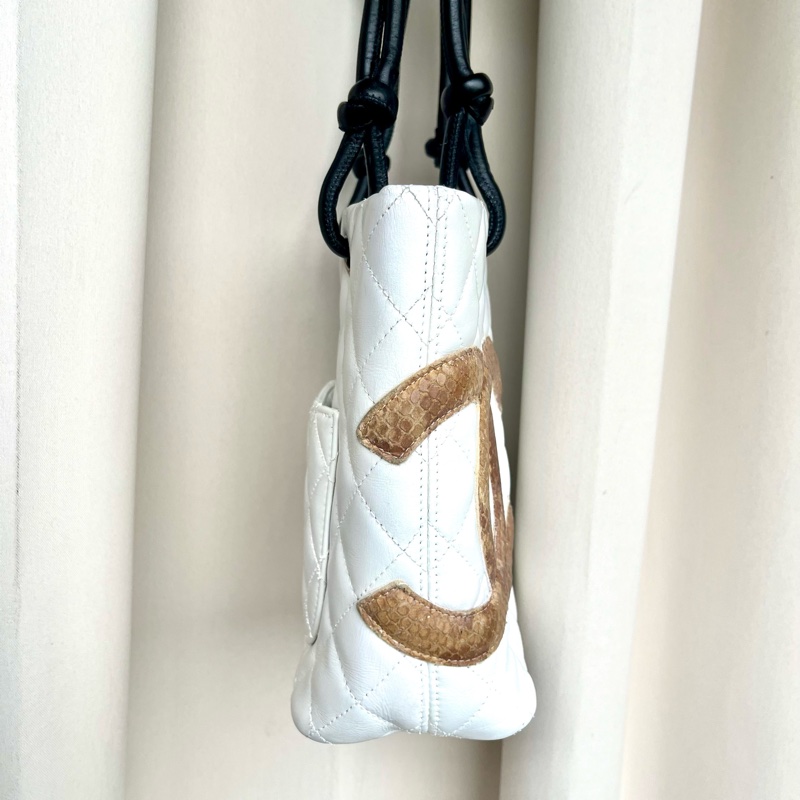 Chanel 香奈兒 康朋珍稀皮Coco mark 小號菜籃子 手提包-16