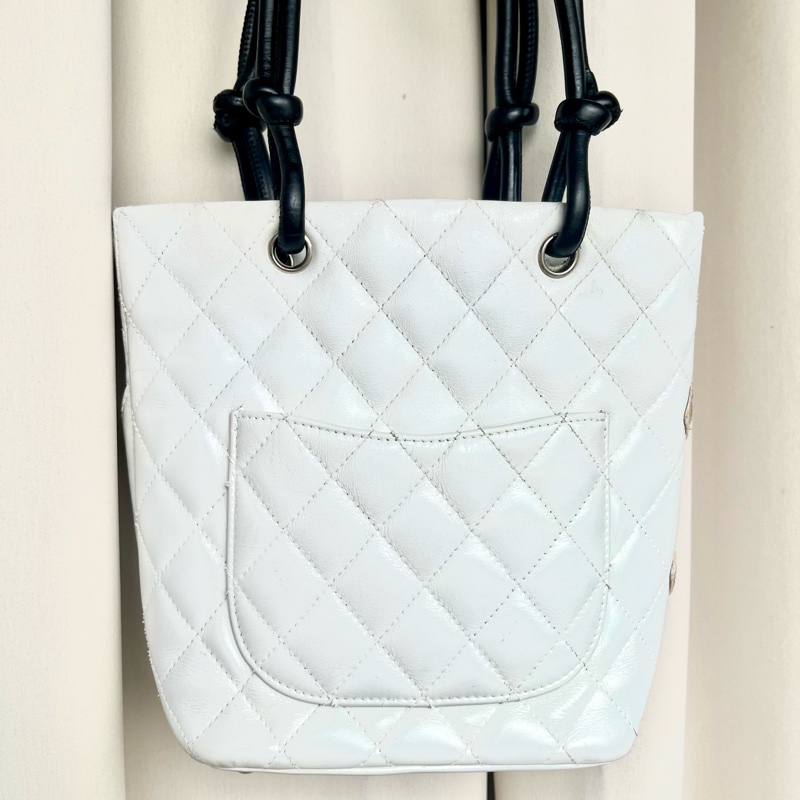 Chanel 香奈兒 康朋珍稀皮Coco mark 小號菜籃子 手提包-17