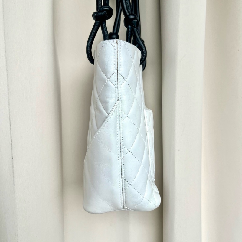 Chanel 香奈兒 康朋珍稀皮Coco mark 小號菜籃子 手提包-18