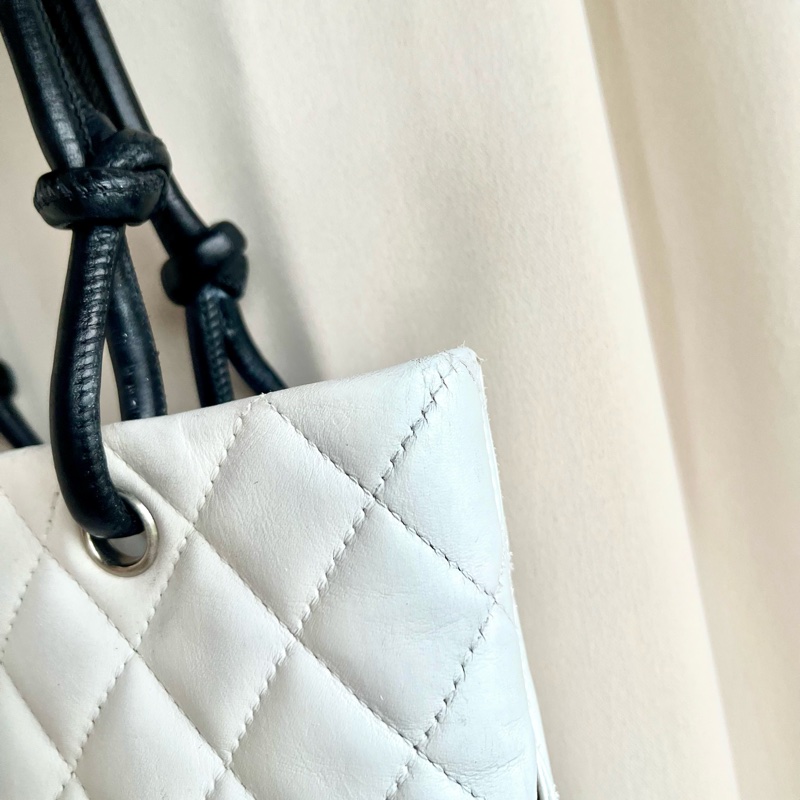 Chanel 香奈兒 康朋珍稀皮Coco mark 小號菜籃子 手提包-21