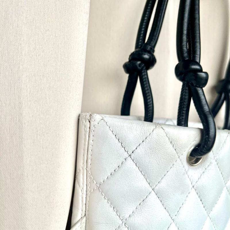 Chanel 香奈兒 康朋珍稀皮Coco mark 小號菜籃子 手提包-23