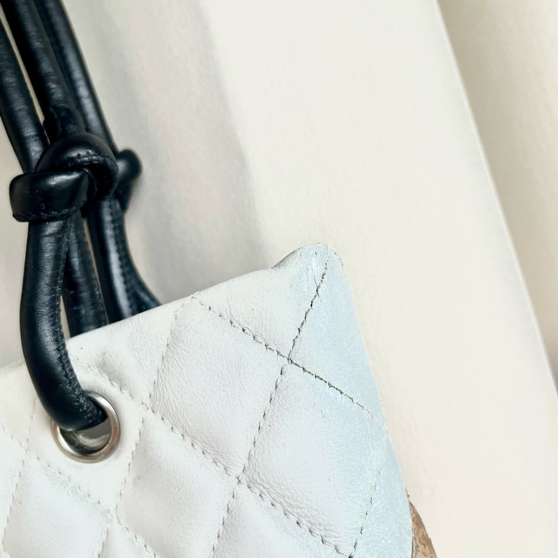 Chanel 香奈兒 康朋珍稀皮Coco mark 小號菜籃子 手提包-24