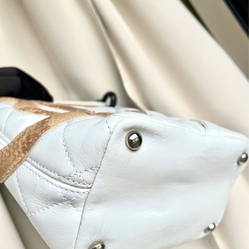 Chanel 香奈兒 康朋珍稀皮Coco mark 小號菜籃子 手提包-28