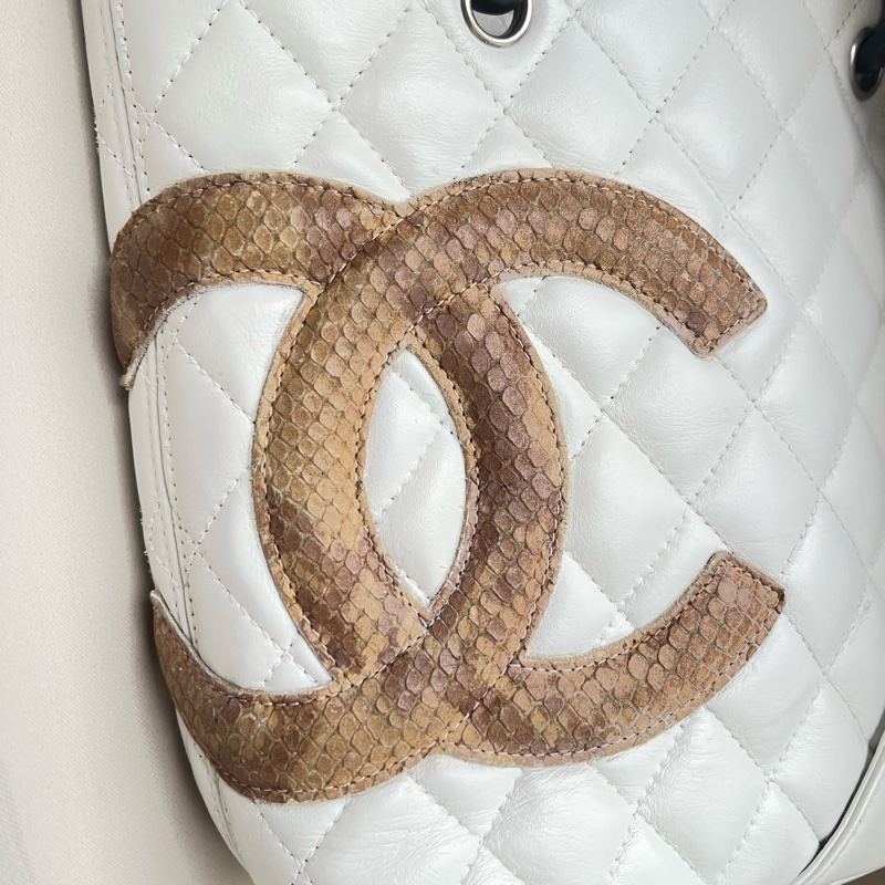 Chanel 香奈兒 康朋珍稀皮Coco mark 小號菜籃子 手提包-30