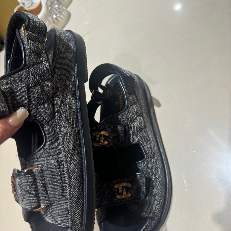 chanel 寶石涼鞋 37-1