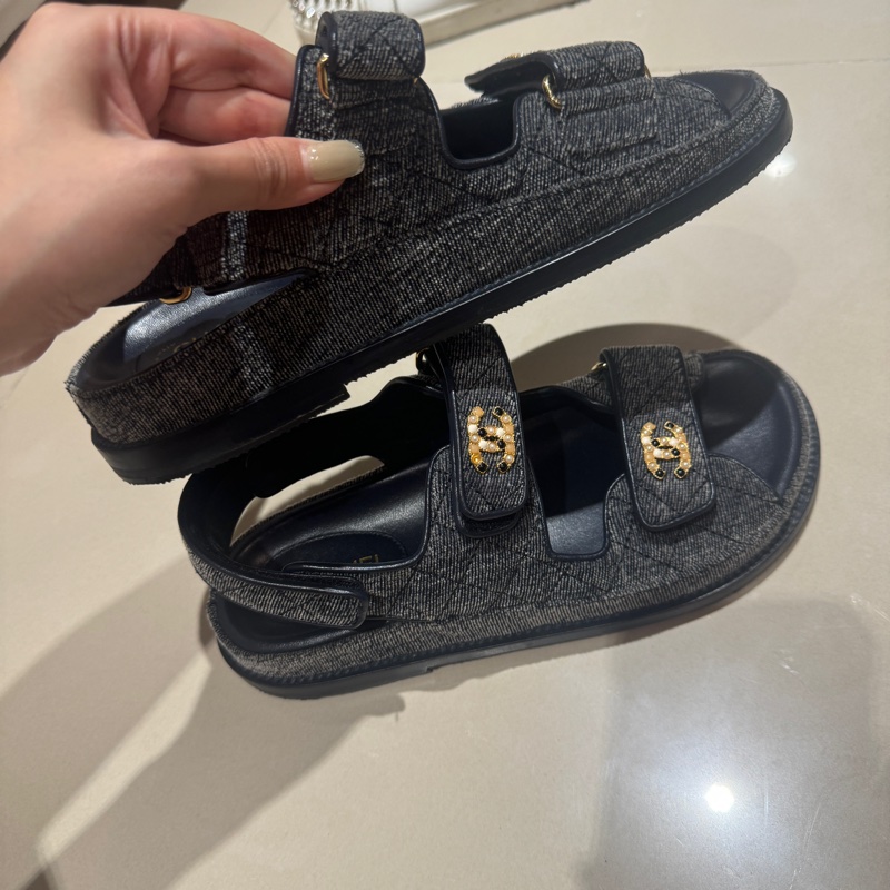 chanel 寶石涼鞋 37-3