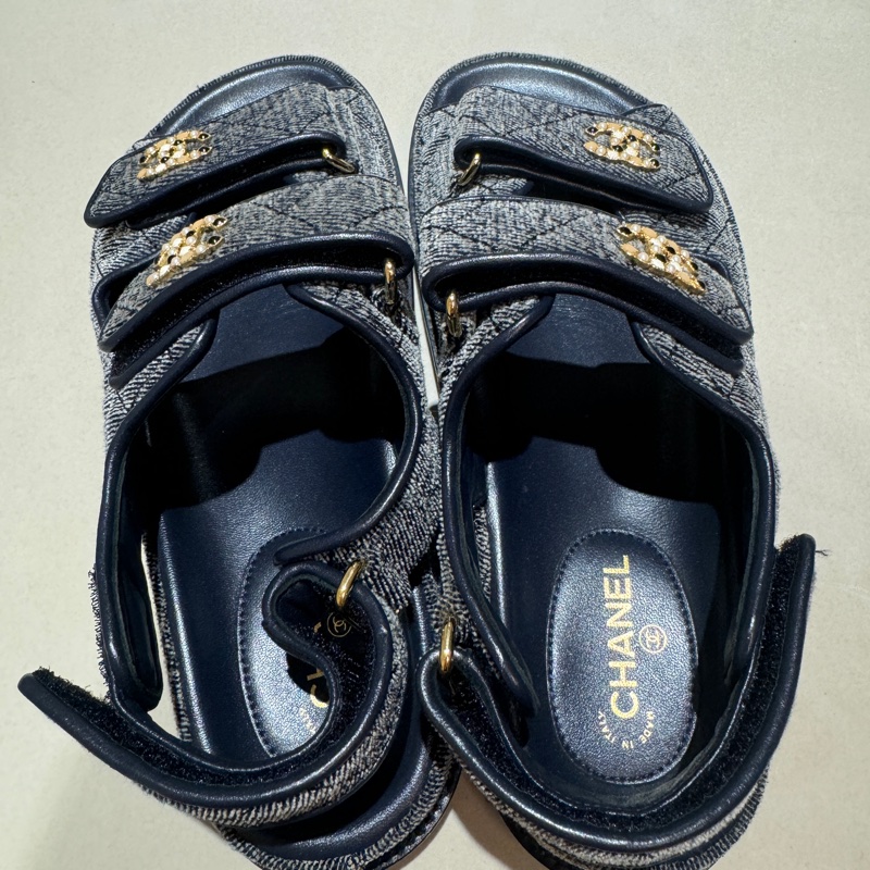 chanel 寶石涼鞋 37-4