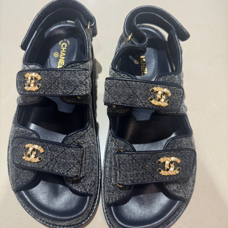 chanel 寶石涼鞋 37-5