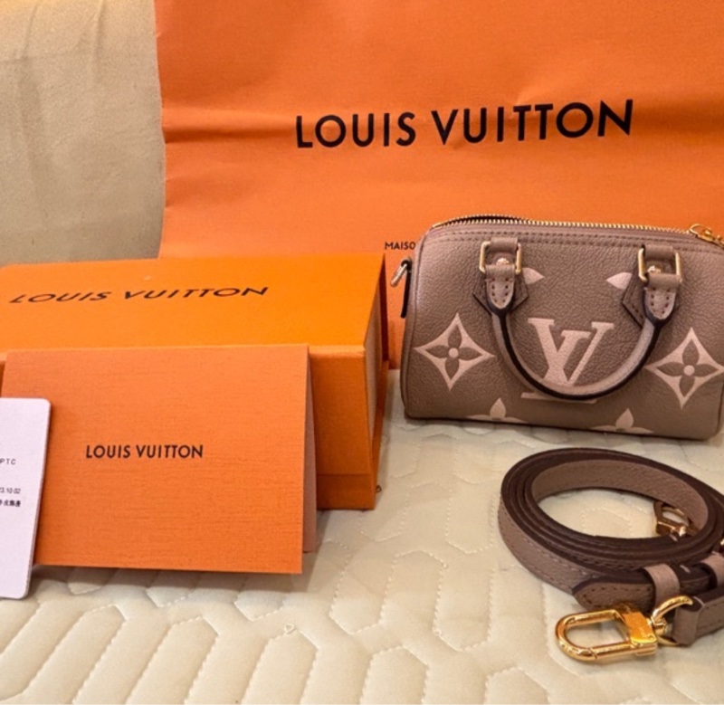 LV nano speedy 大象灰(斑鳩灰）M82890-0