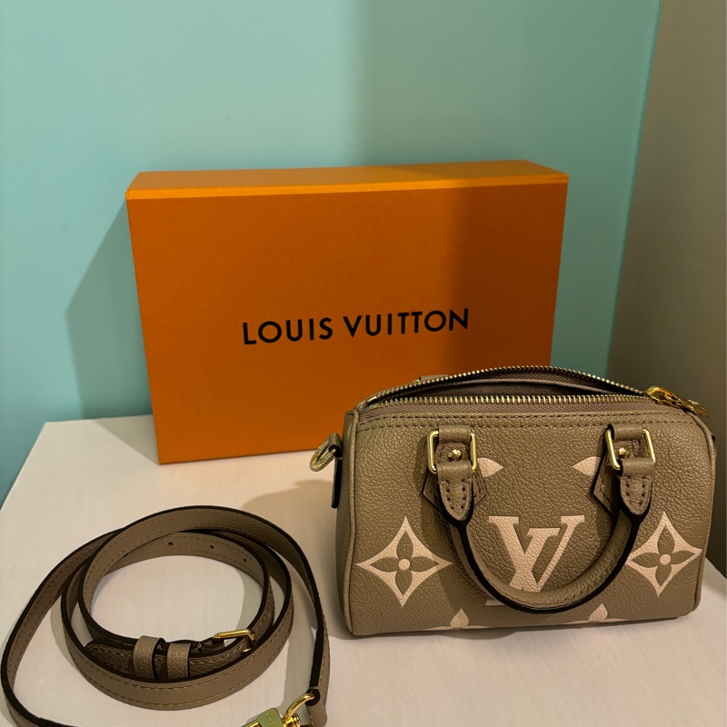 LV nano speedy 大象灰(斑鳩灰）M82890-4