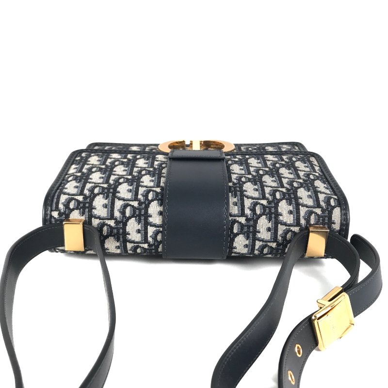 △ Christian Dior 迪奧 Blue Dior Oblique Jacquard 30 Montaigne Shoulder Bag 藍色Dior Oblique提花肩背袋 - 247014540-6