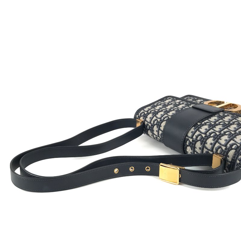 △ Christian Dior 迪奧 Blue Dior Oblique Jacquard 30 Montaigne Shoulder Bag 藍色Dior Oblique提花肩背袋 - 247014540-7