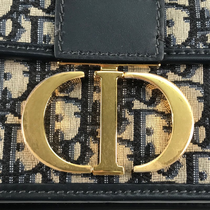 △ Christian Dior 迪奧 Blue Dior Oblique Jacquard 30 Montaigne Shoulder Bag 藍色Dior Oblique提花肩背袋 - 247014540-9