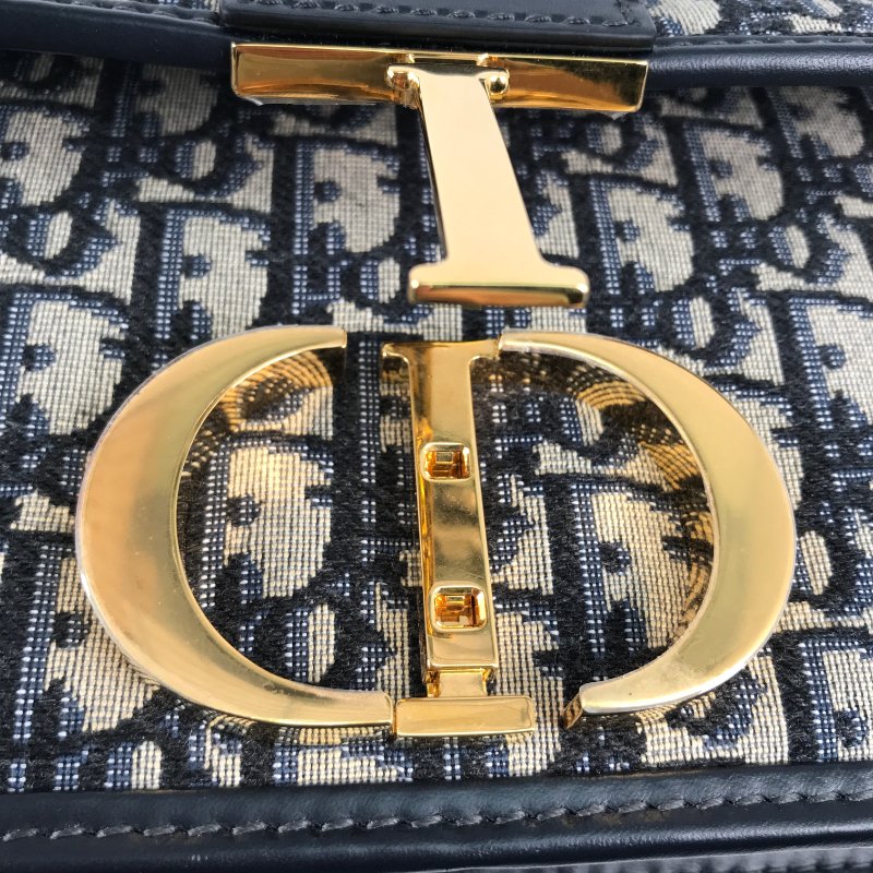 △ Christian Dior 迪奧 Blue Dior Oblique Jacquard 30 Montaigne Shoulder Bag 藍色Dior Oblique提花肩背袋 - 247014540-10