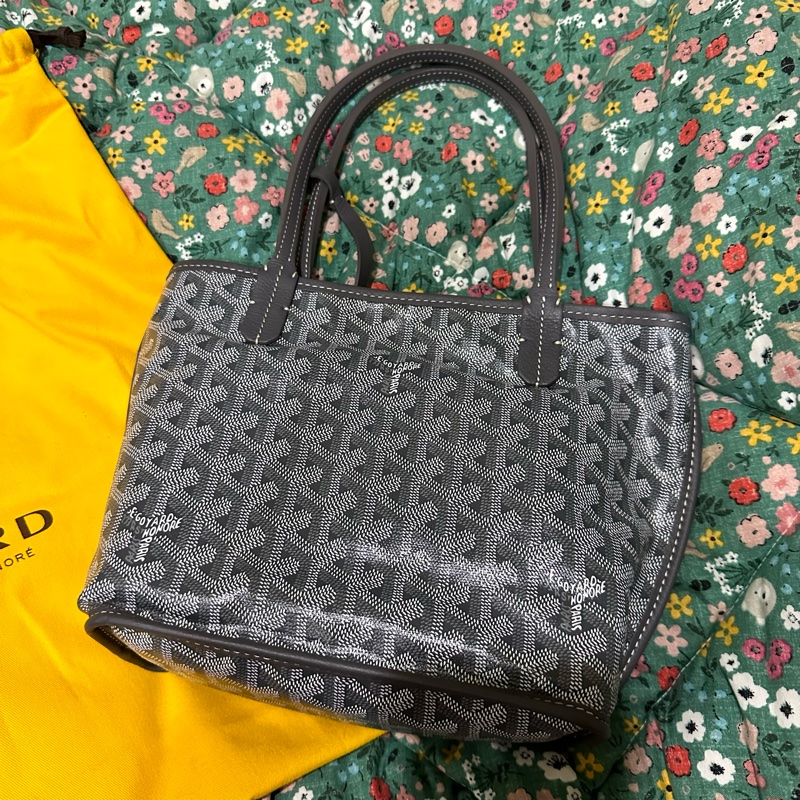 Goyard 灰色雙面 mini tote anjou 系列-1