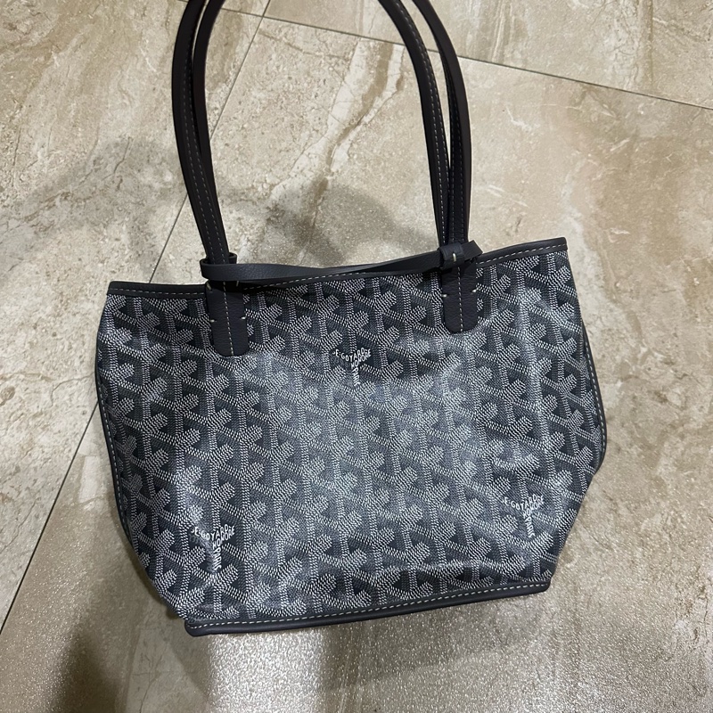 Goyard 灰色雙面 mini tote anjou 系列-6
