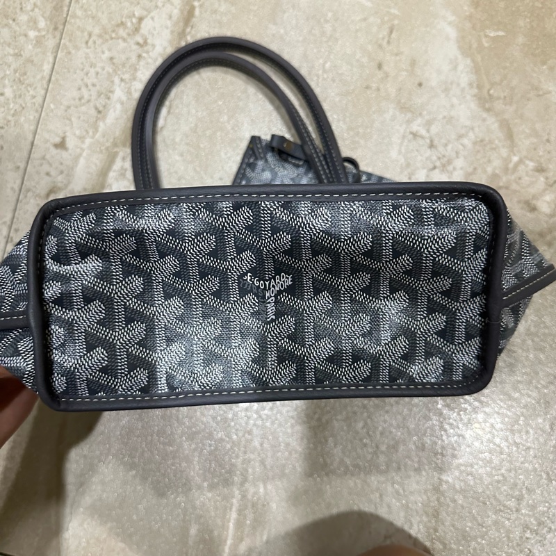 Goyard 灰色雙面 mini tote anjou 系列-7