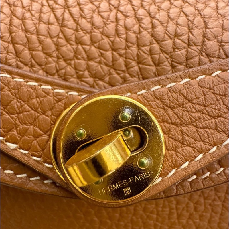 Hermes mini lindy 焦糖金-20
