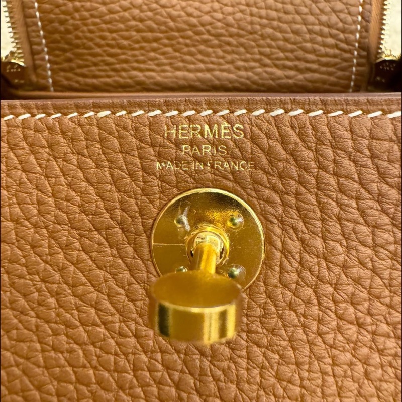 Hermes mini lindy 焦糖金-21