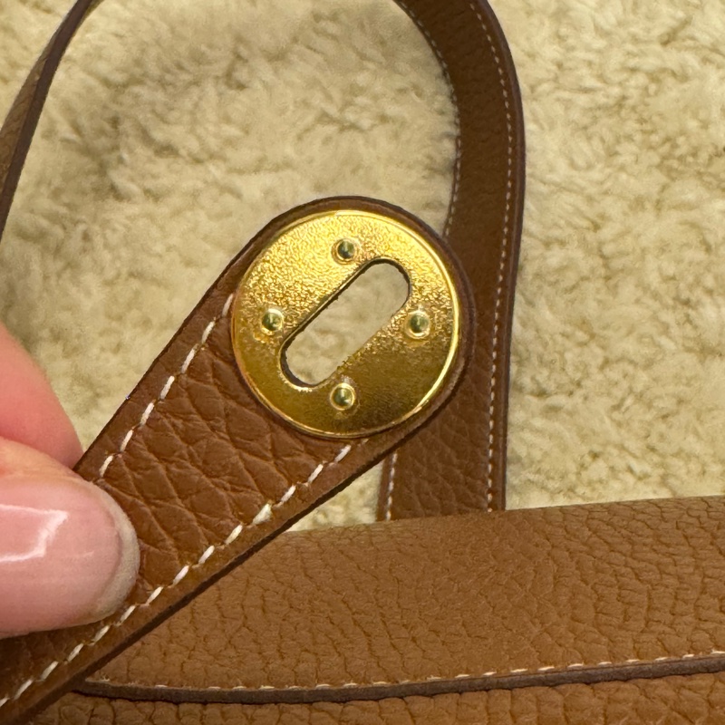 Hermes mini lindy 焦糖金-23