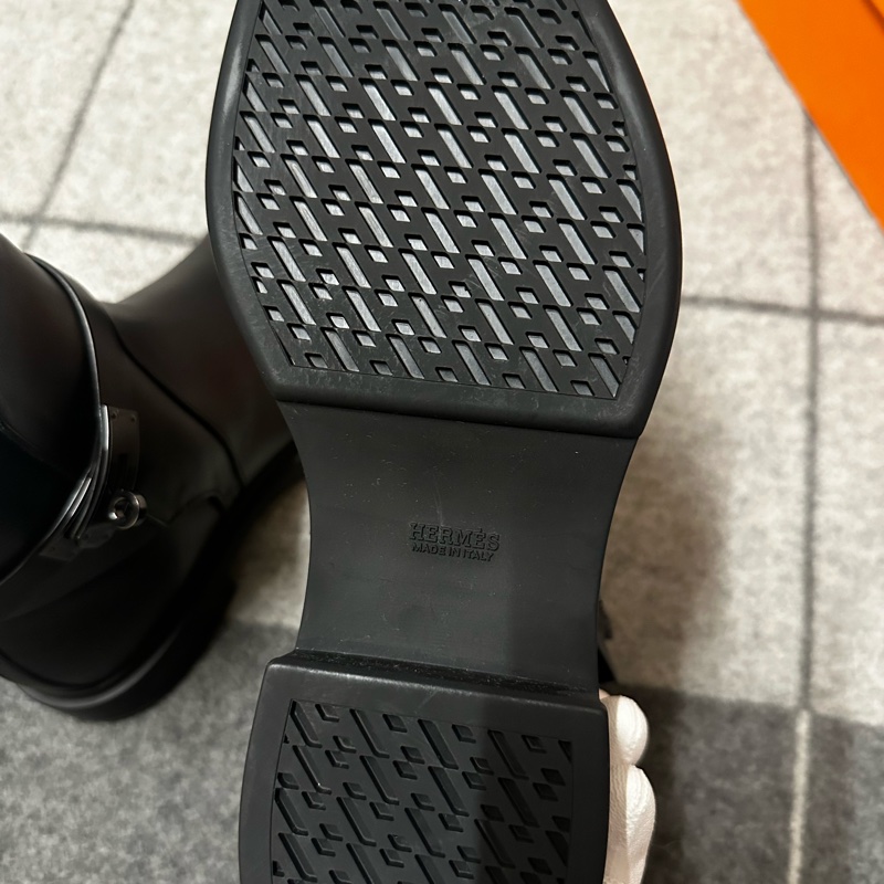 全新 Hermès BOTTILLONS VEO so black 凱莉扣 男鞋 短靴 42號-10