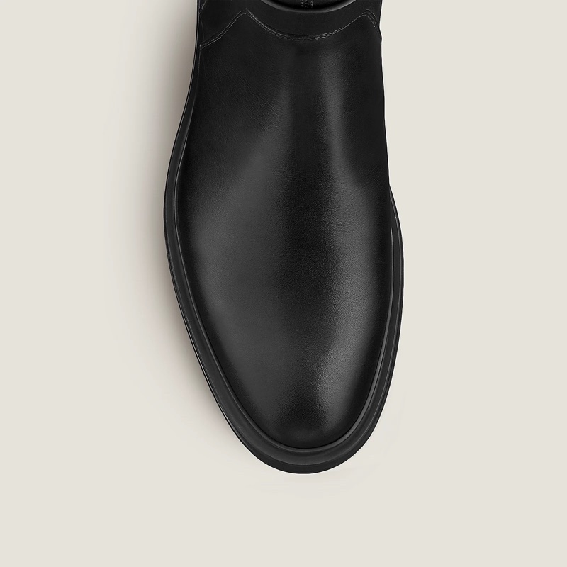 全新 Hermès BOTTILLONS VEO so black 凱莉扣 男鞋 短靴 42號-18