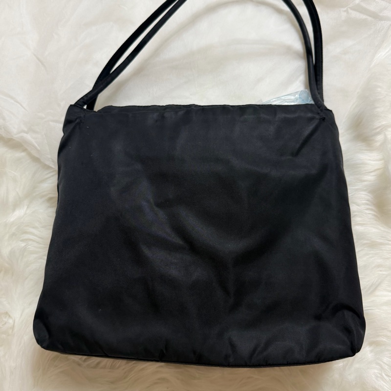 Prada Vintage 黑色中古包 降落傘托特包-9