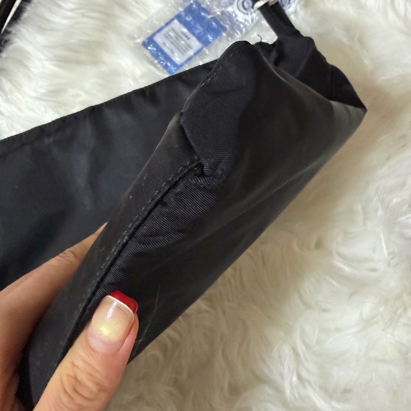 Prada Vintage 黑色中古包 降落傘托特包-10