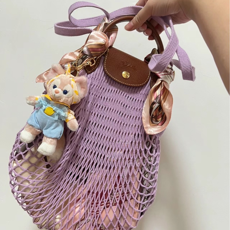 Longchamp 網袋包 (丁香紫)-0
