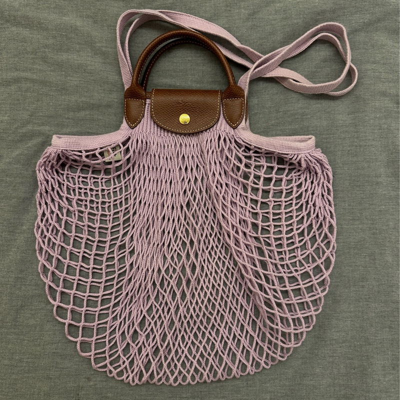 Longchamp 網袋包 (丁香紫)-3