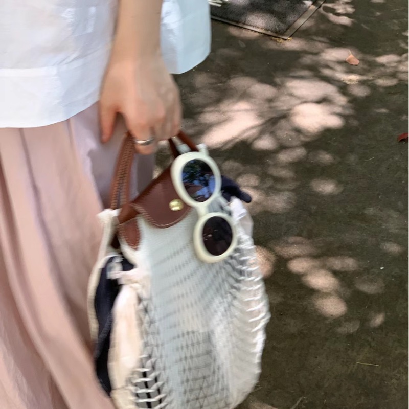 Longchamp 網袋包 (丁香紫)-5