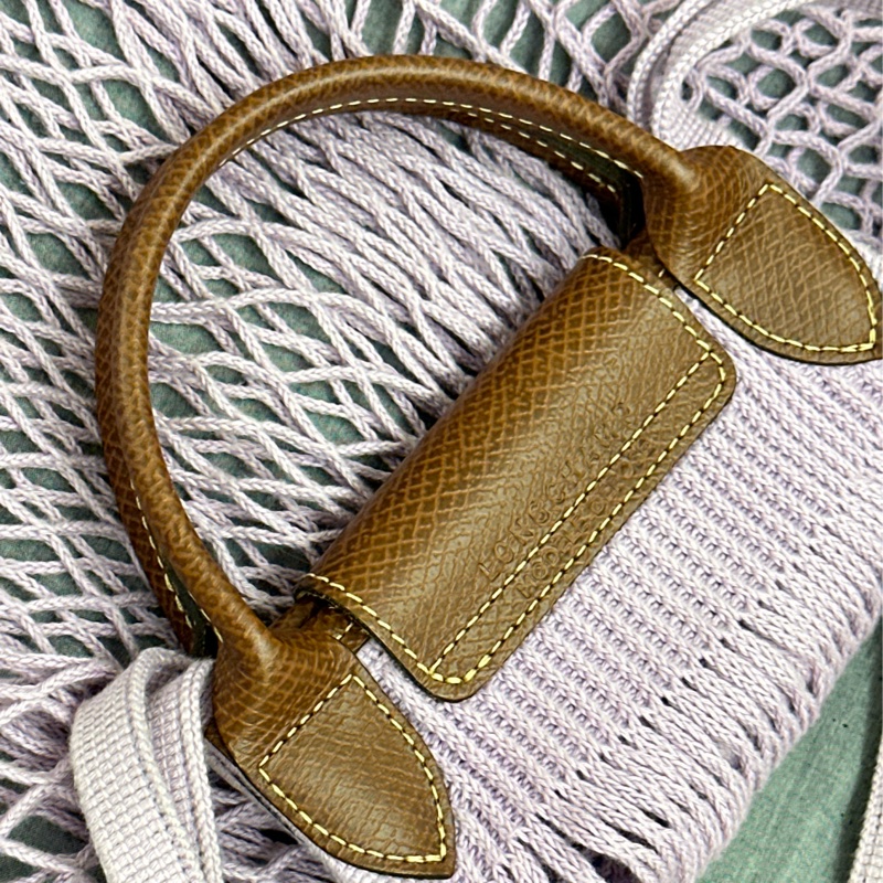 Longchamp 網袋包 (丁香紫)-8