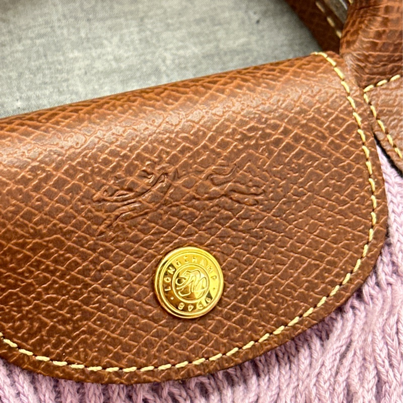 Longchamp 網袋包 (丁香紫)-10